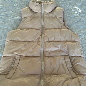 Old Navy Beige Puffer Vest